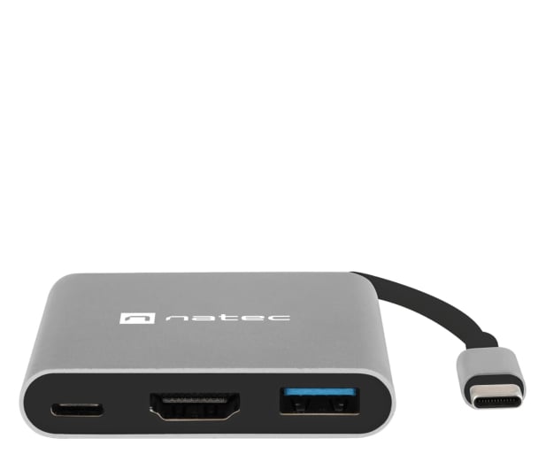 Natec MULTIPORT ADAPTER FOWLER MINI USB-C 3W1 HUB -> USB 3.0, HDMI - 1470210 - zdjęcie 2
